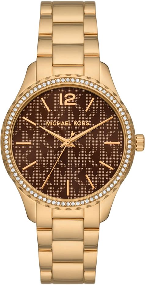 michael kors layton three-hand stainless steel watch|Amazon.com: Michael Kors Layton Three.